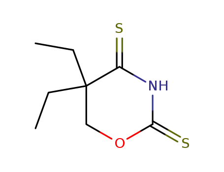 Molecular Structure of 98426-00-7 (5,5-diethyl-1,3-oxazinane-2,4-dithione)