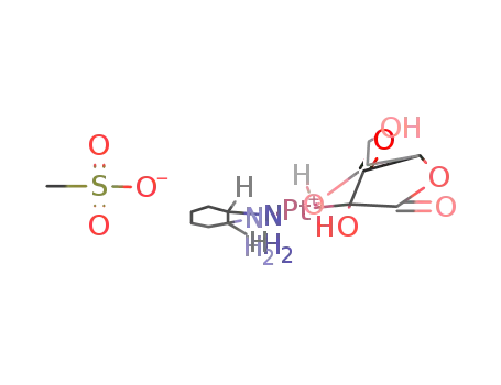 {Pt(trans-(R,R-1,2-diaminocyclohexane))(ascorbato-C<sup>(2)</sup>,O<sup>(5)</sup>)}methanesulfonate