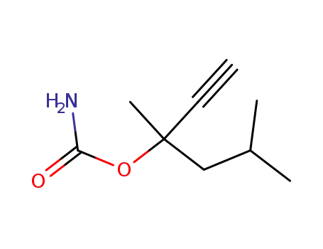 Molecular Structure of 99062-82-5 (Carbamic acid, 1-isobutyl-1-methyl-2-propynyl ester (6CI))