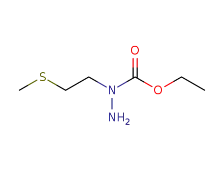 Carbazic  acid,  2-[2-(methylthio)ethyl]-,  ethyl  ester  (6CI)