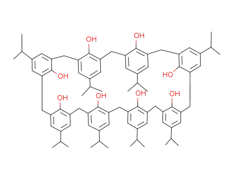 Molecular Structure of 98013-94-6 (P-ISOPROPYLCALIX[8!ARENE)