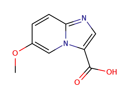 Molecular Structure of 944896-44-0 (6-methoxyimidazo[1,2-a]pyridine-3-carboxylic acid)