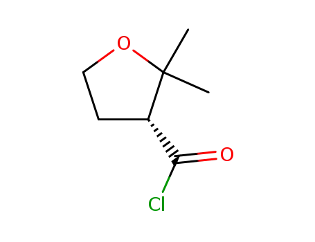 Molecular Structure of 98891-56-6 (3-Furancarbonyl chloride, tetrahydro-2,2-dimethyl-, (R)- (9CI))