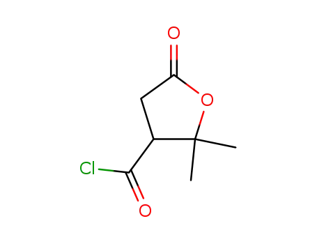 Valeric acid, 3-(chloroformyl)-4-hydroxy-4-methyl-, gamma-lactone (6CI)