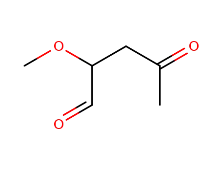 Molecular Structure of 98485-51-9 (Levulinaldehyde, 2-methoxy- (6CI))