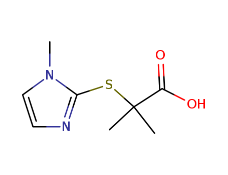 2-METHYL-2-(1-METHYLIMIDAZOL-2-YL)SULFANYL-PROPANOIC ACID