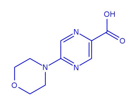 2-Pyrazinecarboxylic acid, 5-(4-morpholinyl)-