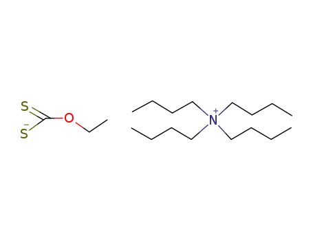 Molecular Structure of 129117-00-6 ({(CH<sub>3</sub>CH<sub>2</sub>CH<sub>2</sub>CH<sub>2</sub>)4N}<sup>(1+)</sup>*{S<sub>2</sub>COC<sub>2</sub>H<sub>5</sub>}<sup>(1-)</sup>={(CH<sub>3</sub>CH<sub>2</sub>CH<sub>2</sub>CH<sub>2</sub>)4N}{S<sub>2</sub>COC<sub>2</sub>H<sub>5</sub>})