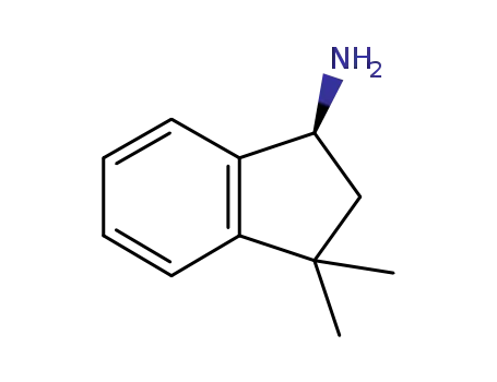 Molecular Structure of 945950-45-8 ((S)-3,3-dimethyl-2,3-dihydro-1H-inden-1-amine)