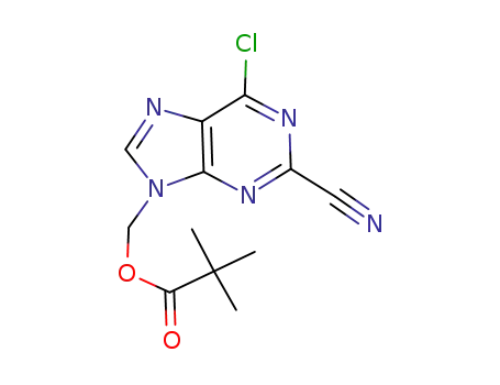 2,2-dimethylpropionic acid 6-chloro-2-cyanopurin-9-ylmethyl ester