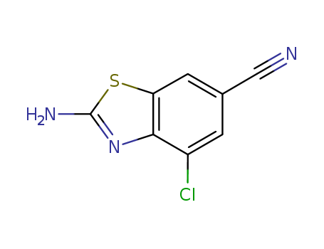 6-Benzothiazolecarbonitrile,2-amino-4-chloro-(6CI)