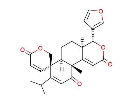 Spiro(2H-naphtho(2,1-c)pyran-7(4H),3'(6'H)-(2H)pyran)-2,6',10(4aH-)-trione: 4-(3-furanyl)-5,6,6a,10a-tetrahydro-4a,10a-dimethyl-