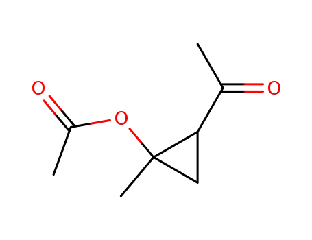 Molecular Structure of 98558-64-6 (Ketone, 2-hydroxy-2-methylcyclopropyl methyl, acetate (6CI))