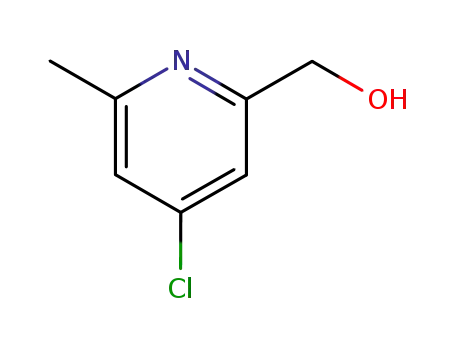 Molecular Structure of 98280-32-1 ((4-CHLORO-6-METHYL-PYRIDIN-2-YL)-METHANOL)