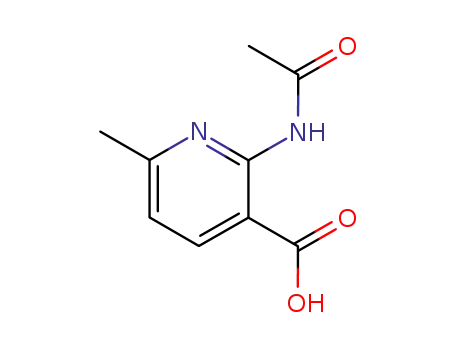 Nicotinic acid, 2-acetamido-6-methyl- (6CI)