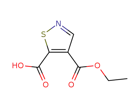 Molecular Structure of 98279-60-8 (4,5-Isothiazoledicarboxylic acid, 4-ethyl ester)