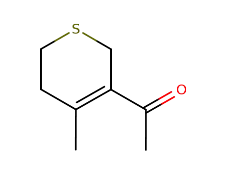 Molecular Structure of 98558-19-1 (Ketone, 5,6-dihydro-4-methyl-2H-thiopyran-3-yl methyl (6CI))