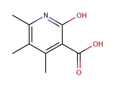Molecular Structure of 98996-38-4 (4,5,6-trimethyl-2-oxo-1,2-dihydro-3-pyridinecarboxylic acid(SALTDATA: FREE))