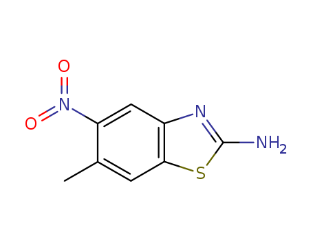 2-Benzothiazolamine,6-methyl-5-nitro-(9CI)