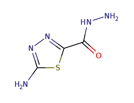 Molecular Structure of 98022-46-9 (1,3,4-Thiadiazole-2-carboxylicacid,5-amino-,hydrazide(6CI))