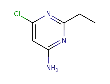 Molecular Structure of 98134-36-2 (6-CHLORO-2-ETHYL-PYRIMIDIN-4-YL-AMINE)