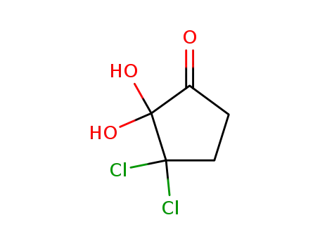 시클로펜타논, 3,3-디클로로-2,2-디히드록시-(6CI)