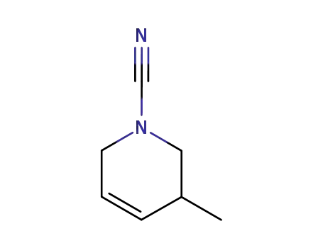 Molecular Structure of 98334-29-3 (1(2H)-Pyridinecarbonitrile,3,6-dihydro-3-methyl-(6CI))