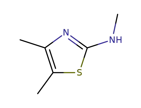 Molecular Structure of 98484-92-5 (2-Thiazolamine,  N,4,5-trimethyl-)
