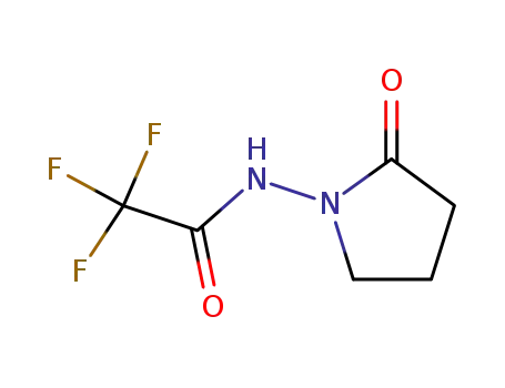 Molecular Structure of 102608-17-3 (N-trifluoroacetylamino-2-pyrrolidone)
