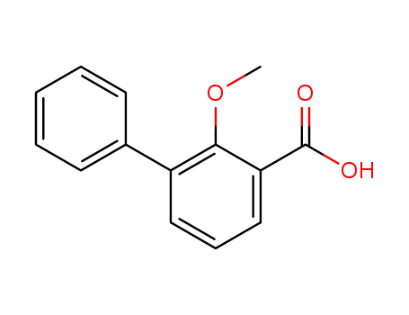 Molecular Structure of 98496-27-6 (2-methoxybiphenyl-3-carboxylic acid)