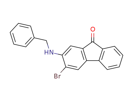 Molecular Structure of 94551-21-0 (2-(benzylamino)-3-bromo-9H-fluoren-9-one)