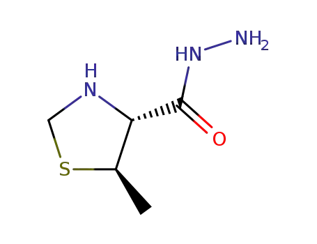 Molecular Structure of 98137-77-0 (4-Thiazolidinecarboxylicacid,5-methyl-,hydrazide(6CI))