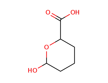 Molecular Structure of 98485-61-1 (2H-Pyran-2-carboxylicacid,tetrahydro-6-hydroxy-(9CI))