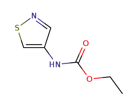 Molecular Structure of 98134-96-4 (4-Isothiazolecarbamic  acid,  ethyl  ester  (6CI))