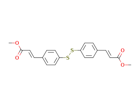 Molecular Structure of 94549-87-8 ((4,4'-DICINNAMOYLDISULFIDE)DIMETHYL ESTER)