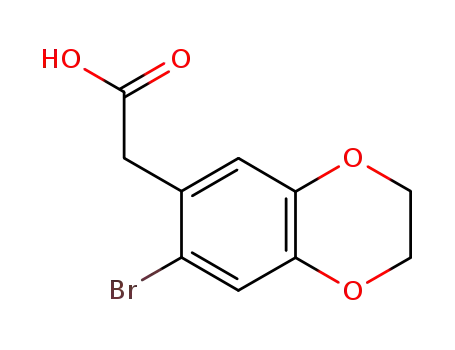 (7-BROMO-2,3-DIHYDRO-1,4-BENZODIOXIN-6-YL)아세트산