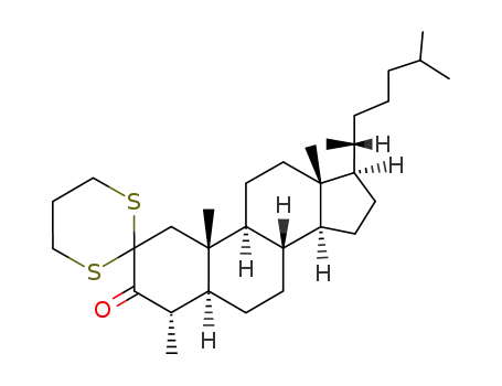 4α-methyl-2,2-propanediyldimercapto-5α-cholestan-3-one