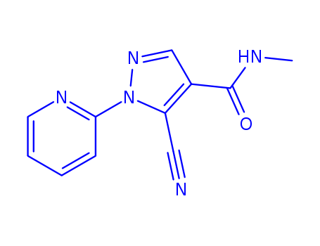 1H-Pyrazole-4-carboxamide, 5-cyano-N-methyl-1-(2-pyridinyl)-