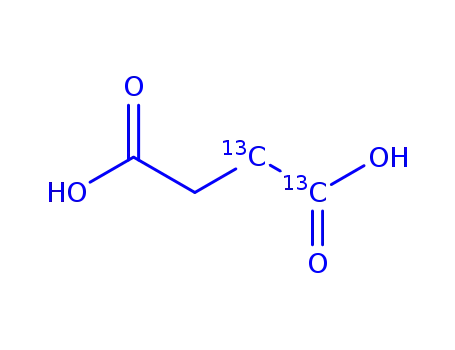 Molecular Structure of 94641-55-1 (BUTANEDIOIC ACID-1,2-13C2)