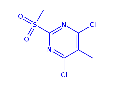 PYRIMIDINE, 4,6-DICHLORO-5-METHYL-2-(METHYLSULFONYL)-