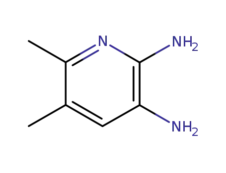 Molecular Structure of 98432-14-5 (2,3-Lutidine,5,6-diamino-(6CI))
