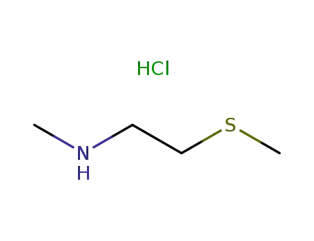 Molecular Structure of 98021-13-7 (N-Methyl-2-(Methylthio)ethanaMine hydrochloride)