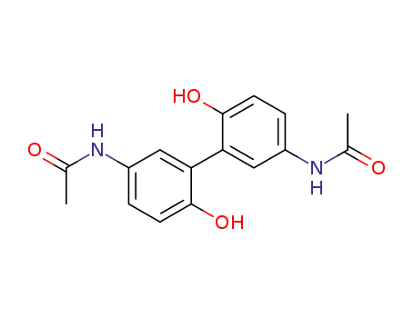 Molecular Structure of 98966-14-4 (2,2'-dihydroxy-5,5'-diacetyldiaminebiphenyl)