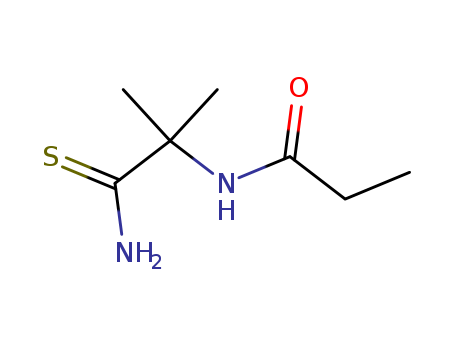 Propionamide,  2-methyl-2-propionamidothio-  (6CI)