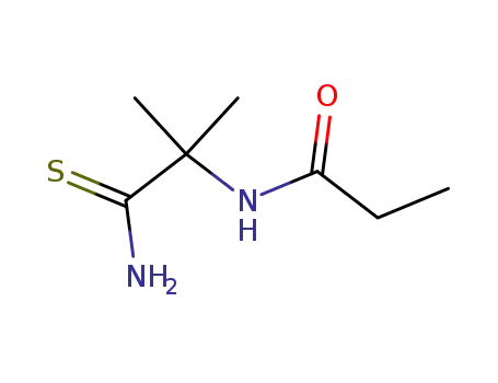 Molecular Structure of 98428-40-1 (Propionamide,  2-methyl-2-propionamidothio-  (6CI))