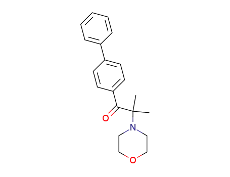 Molecular Structure of 94576-68-8 (1-(biphenyl-4-yl)-2-methyl-2-morpholinopropan-1-one)
