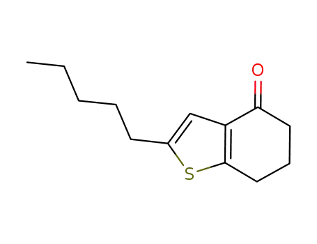 Molecular Structure of 945953-48-0 (2-PENTYL-6,7-DIHYDRO-5H-BENZO[B]THIOPHEN-4-ONE)