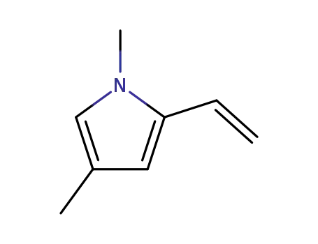 Molecular Structure of 98593-10-3 (Pyrrole, 1,4-dimethyl-2-vinyl- (6CI))