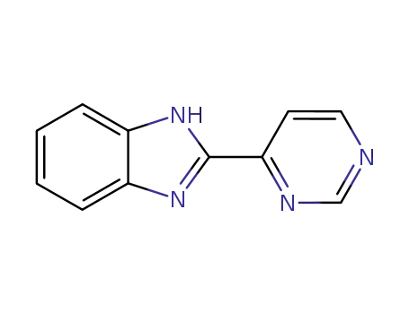Molecular Structure of 99974-32-0 (Benzimidazole, 2-(4-pyrimidinyl)- (6CI))