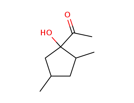 Molecular Structure of 99182-92-0 (Ketone, 1-hydroxy-2,4-dimethylcyclopentyl methyl (6CI))